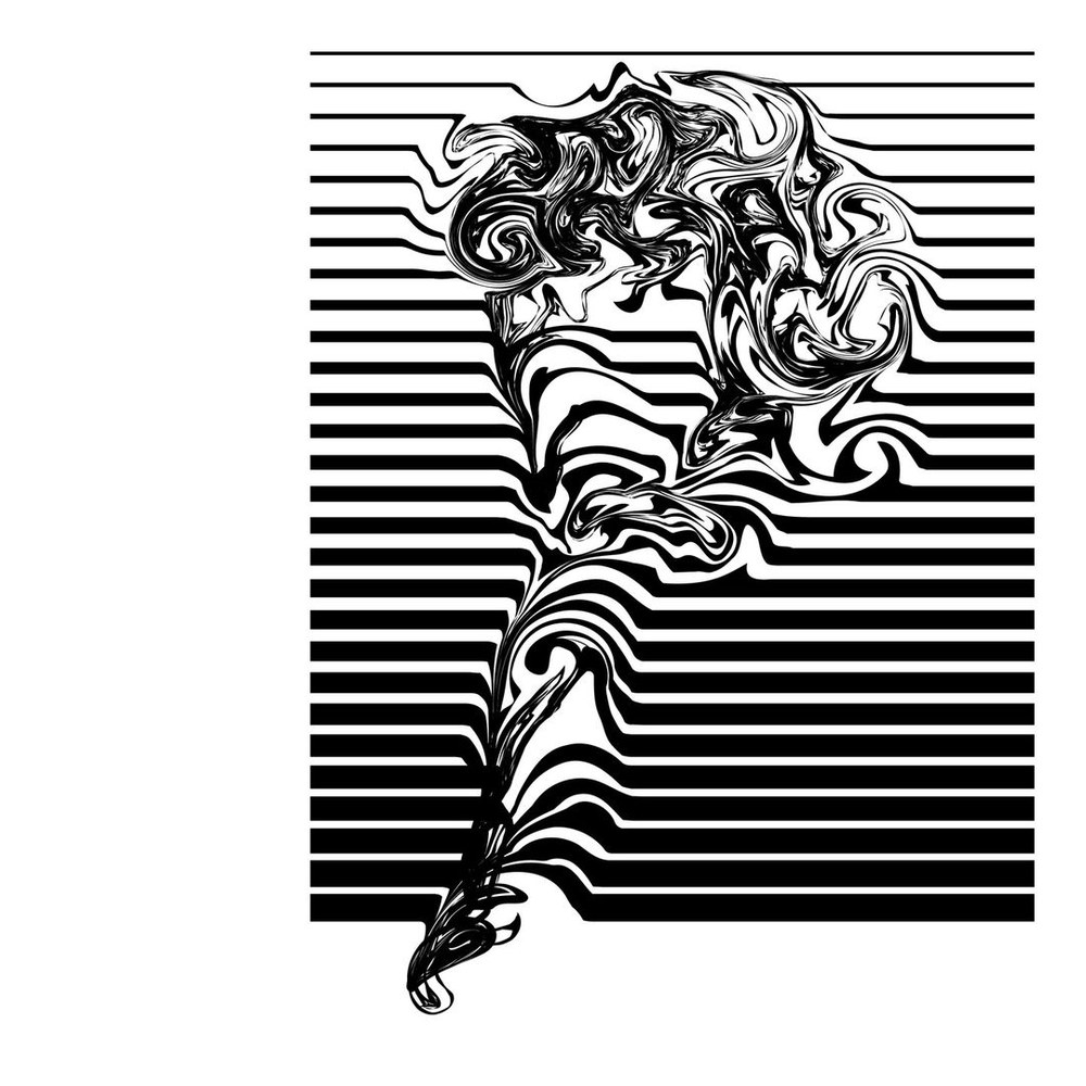 Self-portrait, abstract graphic